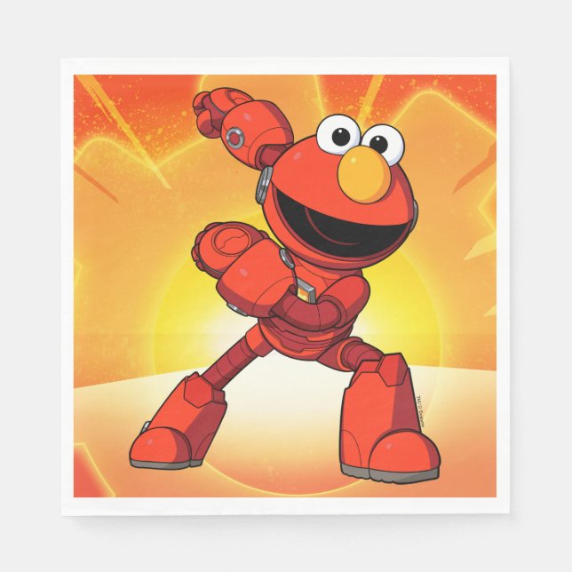 Sesame Street | Mecha Builders Elmo Napkin (Front)