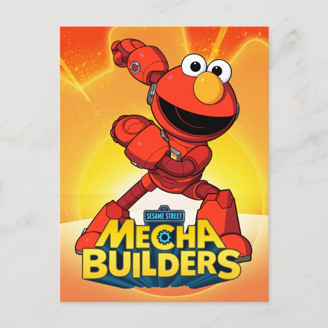 Sesame Street | Mecha Builders Elmo Postcard (Front)