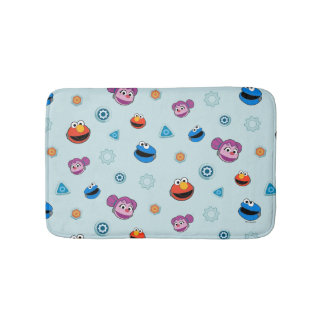 Sesame Street | Mecha Builders Faces Pattern Bath Mat