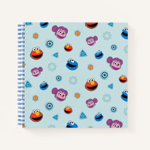 Sesame Street   Mecha Builders Faces Pattern Notebook