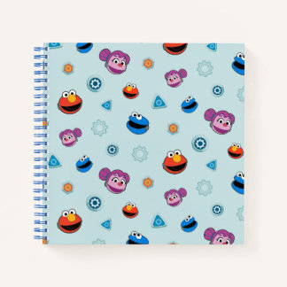 Sesame Street | Mecha Builders Faces Pattern Notebook