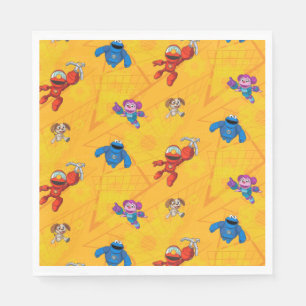 Sesame Street   Mecha Builders Pattern Napkin