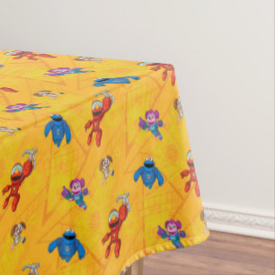 Sesame Street   Mecha Builders Pattern Tablecloth