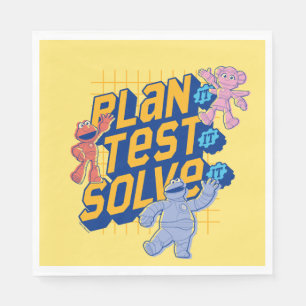 Sesame Street   Mecha Builders Plan Test Solve Napkin