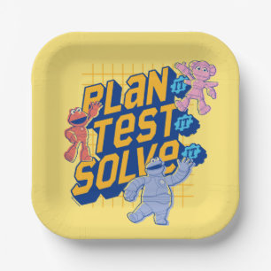 Sesame Street   Mecha Builders Plan Test Solve Paper Plate