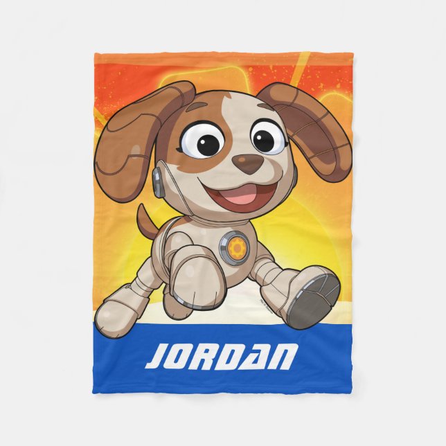 Sesame Street | Mecha Builders Tango | Add Name Fleece Blanket (Front)