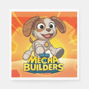 Sesame Street   Mecha Builders Tango In Action Napkin