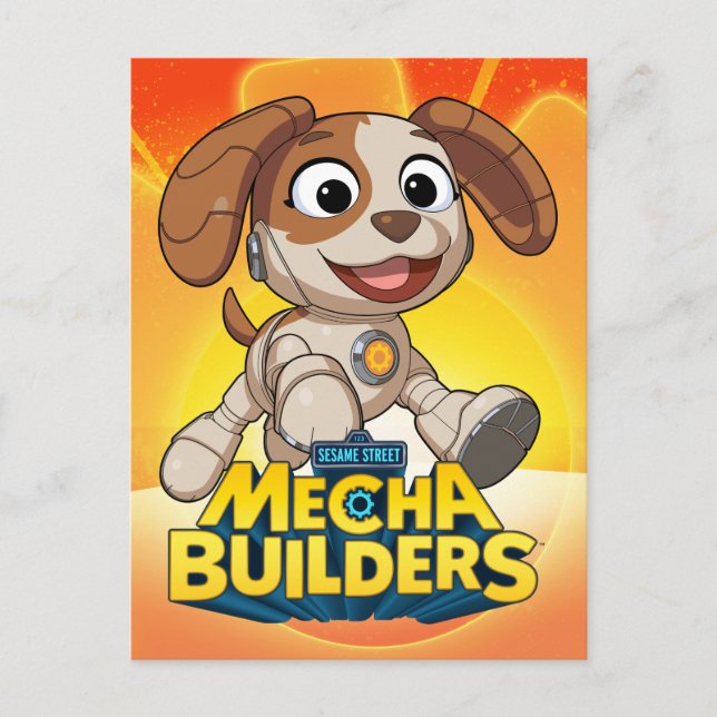 Sesame Street | Mecha Builders Tango In Action Postcard (Front)