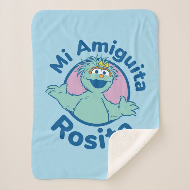 Sesame Street | Mi Amiguita Rosita Sherpa Blanket (Front)