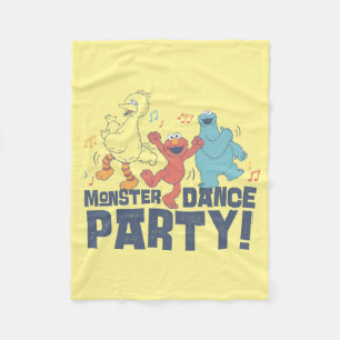 Sesame Street   Monster Dance Party Fleece Blanket