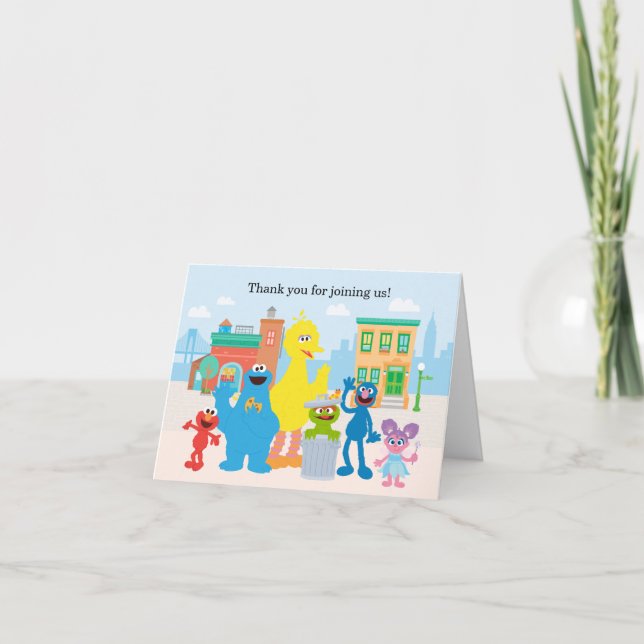 Sesame Street | Neighborhood Scene Thank You Card (Front)