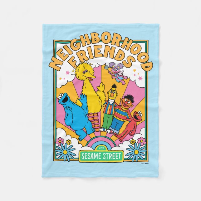 Sesame Street | Neighbourhood Friends Fleece Blanket (Front)