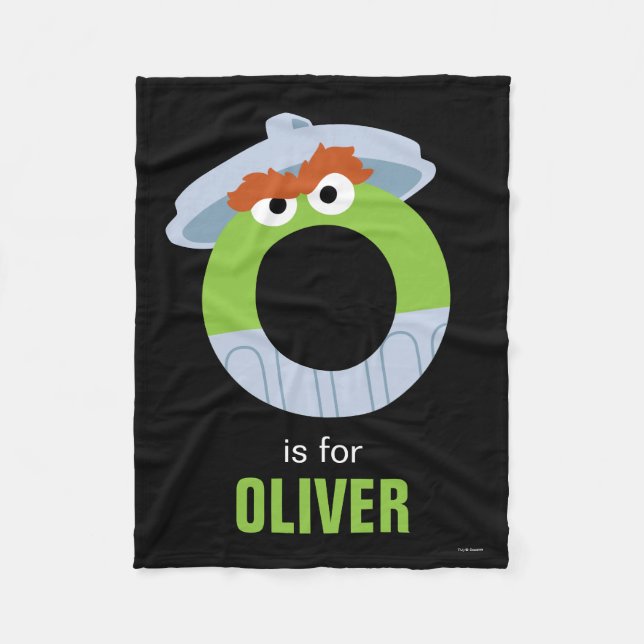 Sesame Street | O is for Oscar Fleece Blanket (Front)