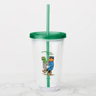 Sesame Street Oscar & Bruno the Garbage Man Acrylic Tumbler