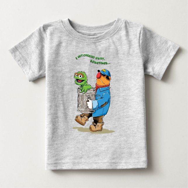 Sesame Street | Oscar & Bruno the Garbage Man Baby T-Shirt (Front)