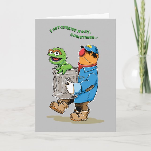 Sesame Street | Oscar & Bruno the Garbage Man Card (Front)