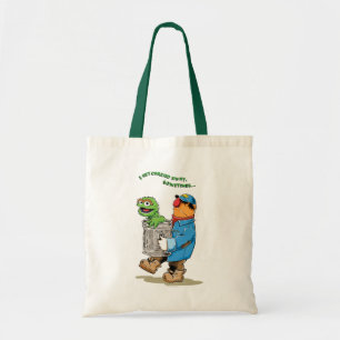 Sesame Street   Oscar & Bruno the Garbage Man Tote Bag