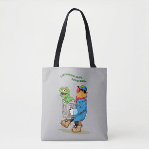 Sesame Street   Oscar & Bruno the Garbage Man Tote Bag
