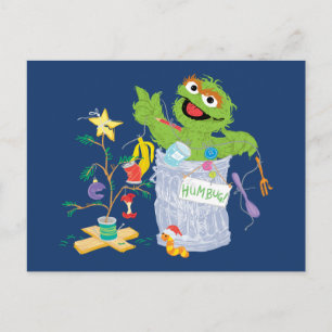 Sesame Street   Oscar - Christmas Tree Postcard