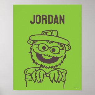 Sesame Street   Oscar the Grouch   Add Your Name Poster