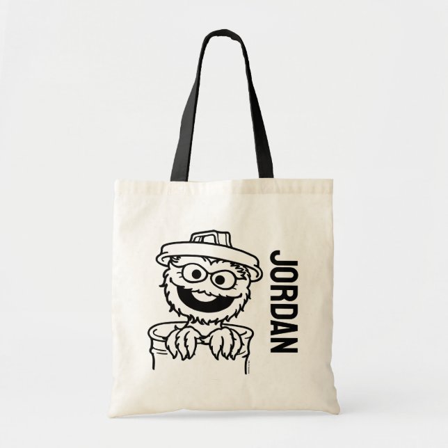 Sesame Street | Oscar the Grouch | Add Your Name Tote Bag (Front)