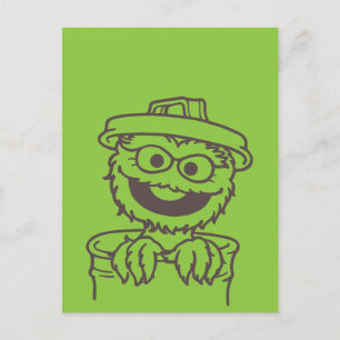 Sesame Street   Oscar the Grouch Bright Postcard