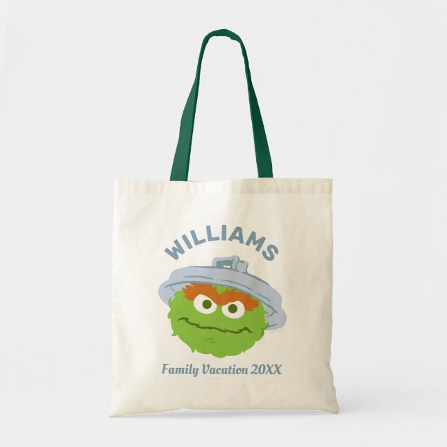 Sesame Street | Oscar the Grouch Family Vacation Tote Bag (Front)