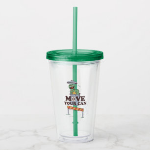 Sesame Street   Oscar the Grouch Move Your Can Acrylic Tumbler