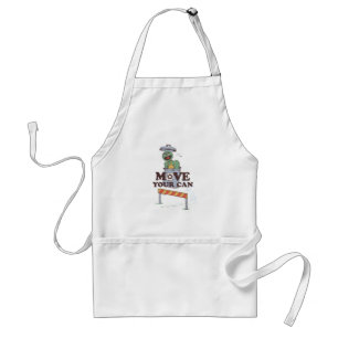 Sesame Street   Oscar the Grouch Move Your Can Standard Apron