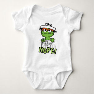 Sesame Street Oscar the Grouch Nope! Baby Bodysuit
