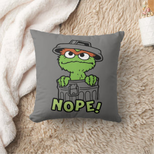 Sesame Street Oscar the Grouch Nope! Cushion
