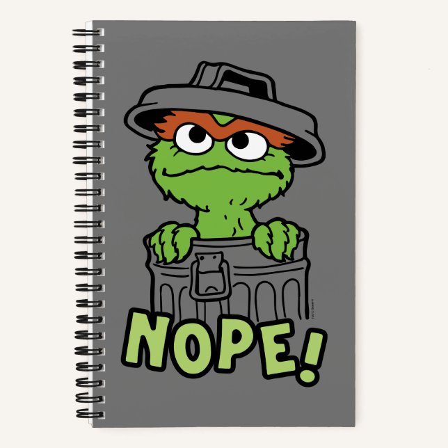 Sesame Street | Oscar the Grouch Nope! Notebook (Front)