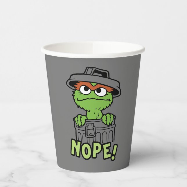 Sesame Street | Oscar the Grouch Nope! Paper Cups (Left)