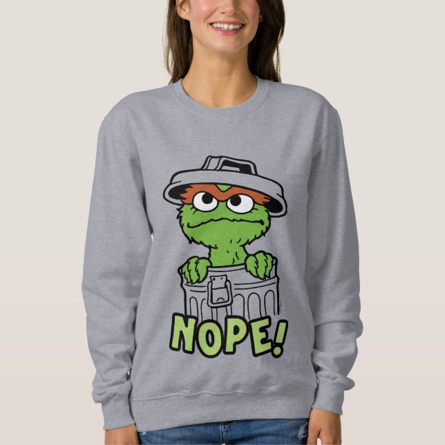 Sesame Street | Oscar the Grouch Nope! Sweatshirt (Front)