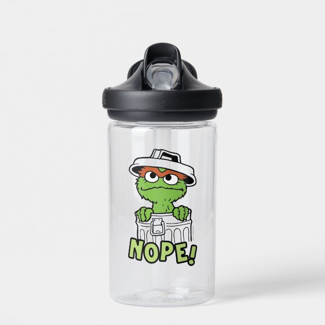 Sesame Street | Oscar the Grouch Nope! Water Bottle (Front)