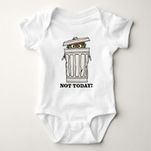 Sesame Street Oscar the Grouch Not Today! Baby Bodysuit