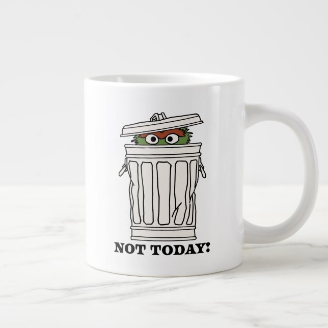 Sesame Street | Oscar the Grouch Not Today! Large Coffee Mug (Right)