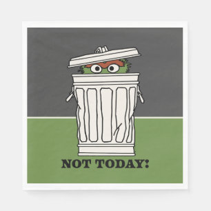 Sesame Street   Oscar the Grouch Not Today! Napkin