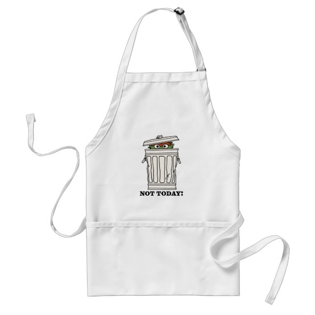 Sesame Street | Oscar the Grouch Not Today! Standard Apron (Front)
