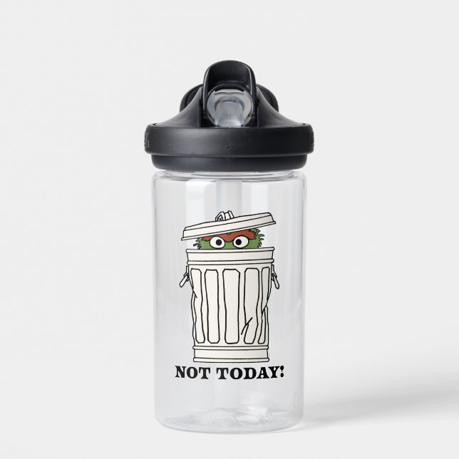 Sesame Street | Oscar the Grouch Not Today! Water Bottle (Front)