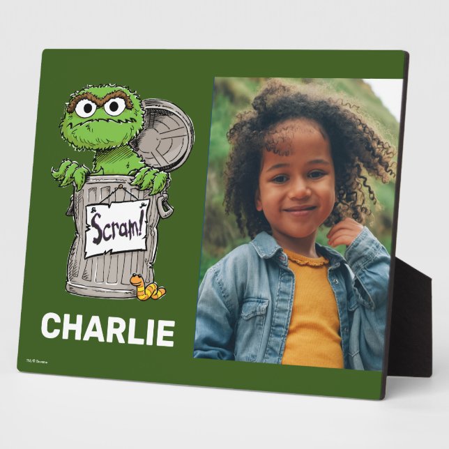 Sesame Street | Oscar the Grouch Plaque (Side)