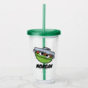 Sesame Street   Oscar the Grouch Scram!   Add Name Acrylic Tumbler