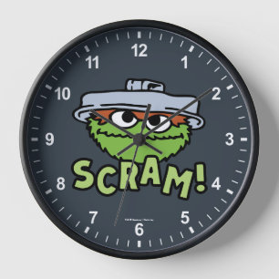 Sesame Street   Oscar the Grouch Scram! Clock