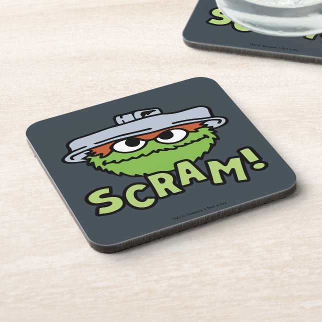 Sesame Street | Oscar the Grouch Scram! Coaster (Left Side)