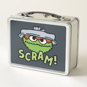 Sesame Street   Oscar the Grouch Scram! Metal Lunch Box