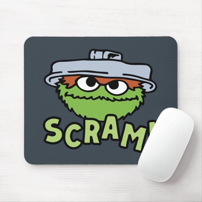 Sesame Street | Oscar the Grouch Scram! Mouse Pad (With Mouse)