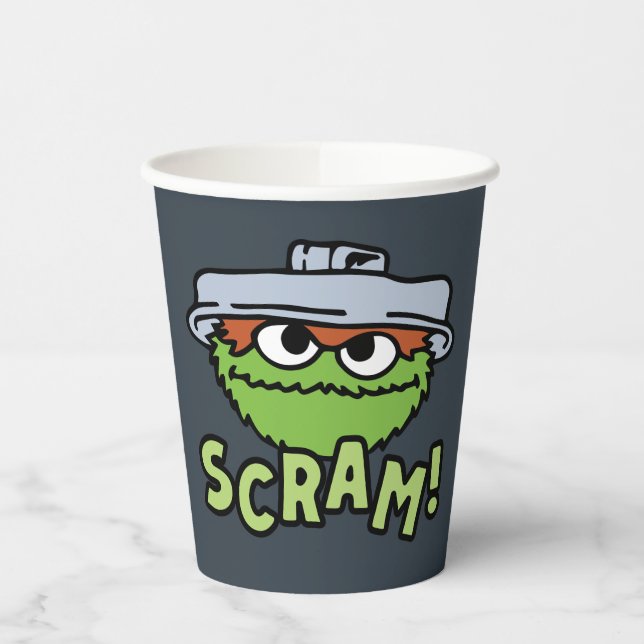 Sesame Street | Oscar the Grouch Scram! Paper Cups (Left)