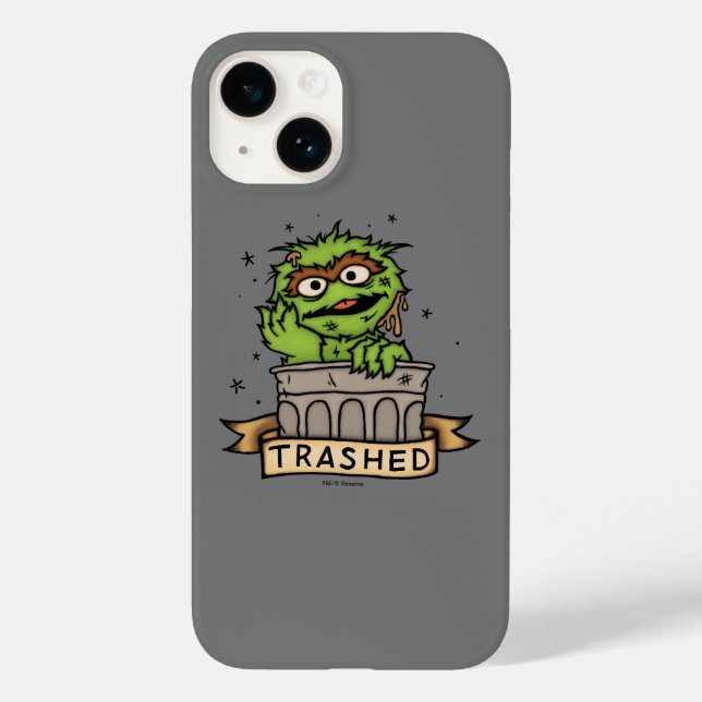 Sesame Street | Oscar the Grouch Trashed Case-Mate iPhone Case (Back)