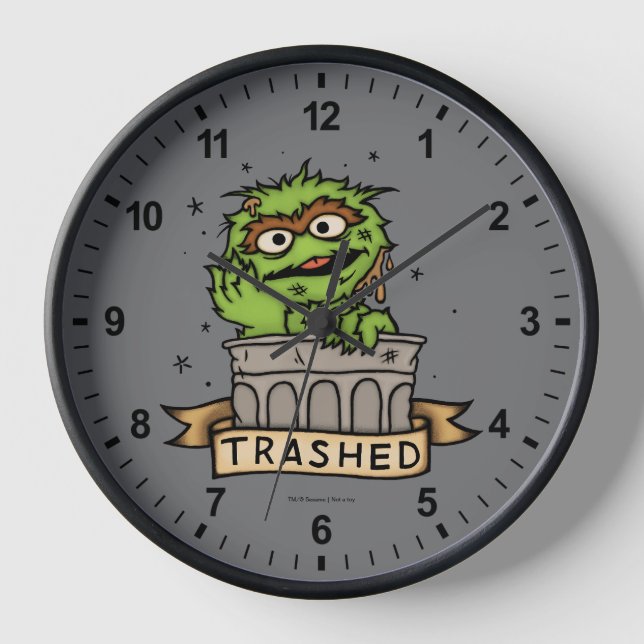 Sesame Street | Oscar the Grouch Trashed Clock (Front)