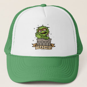 Sesame Street   Oscar the Grouch Trashed Trucker Hat